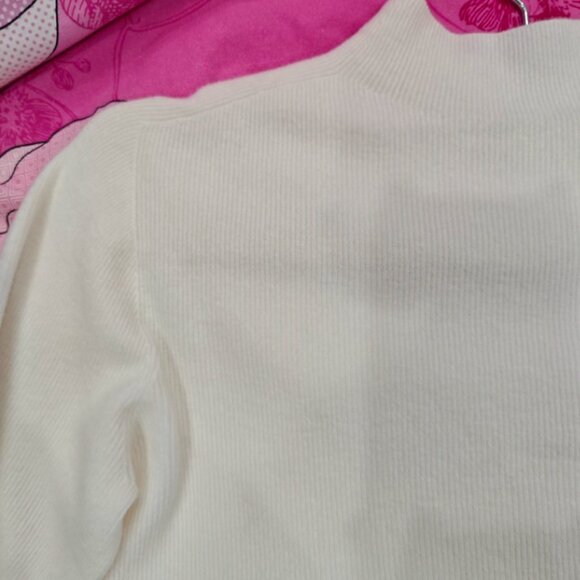 Women's turtleneck base layer sweater, winter fashion knitted slim-fit top SizeL - Picture 4 of 4